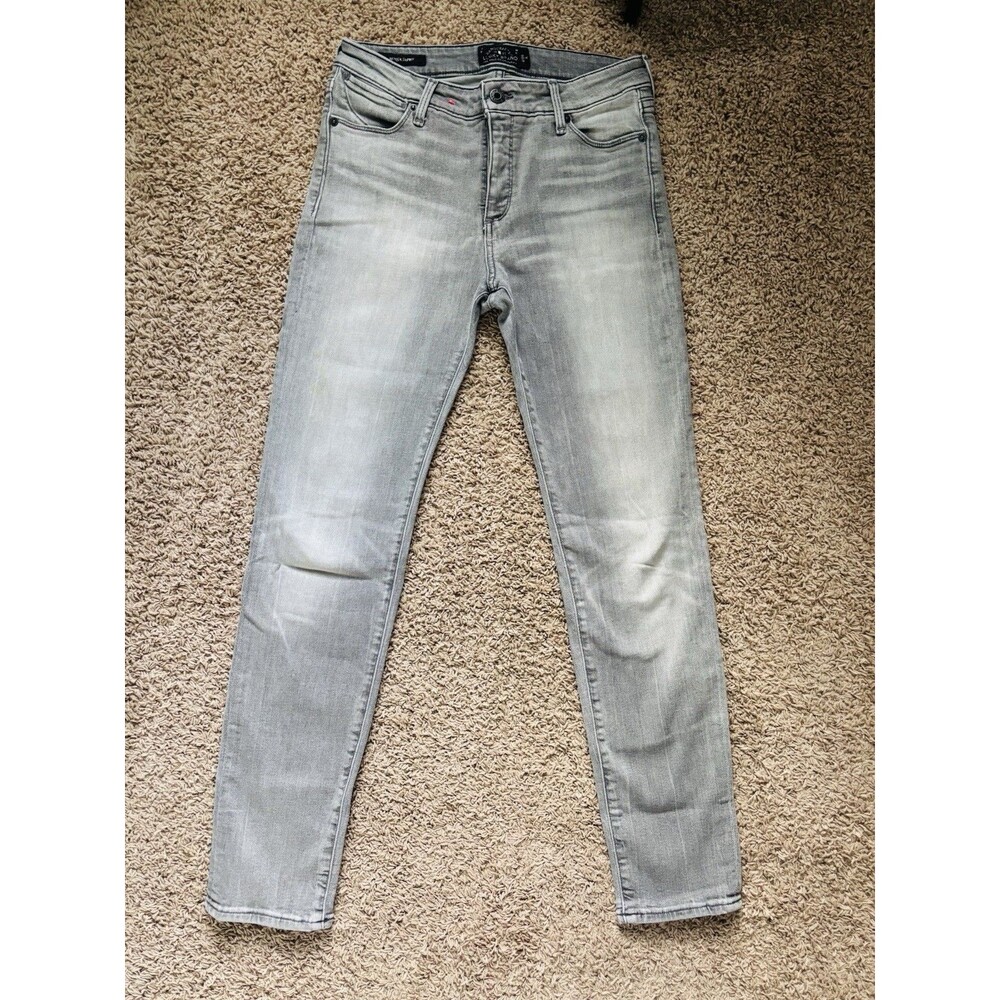 Lucky Brand Hayden Skinny Jeans Womens 6/28 Gray Stretch Denim Mid Rise
